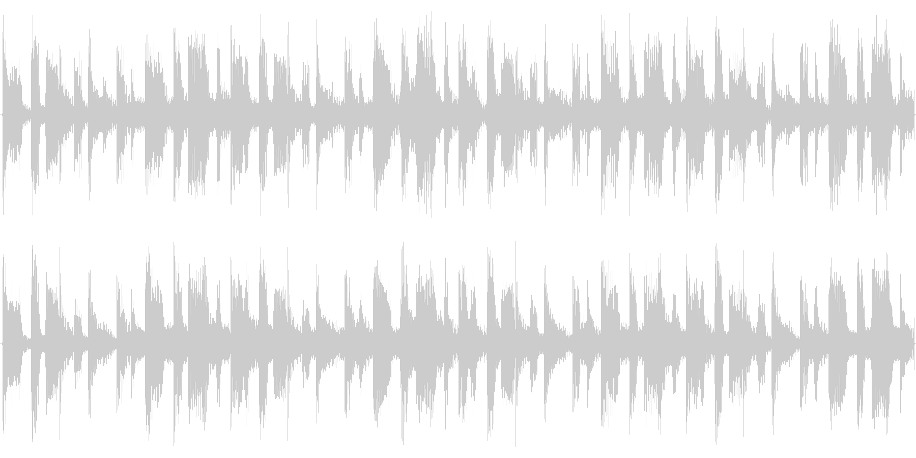 ドラムを強調した楽曲です。の未再生の波形