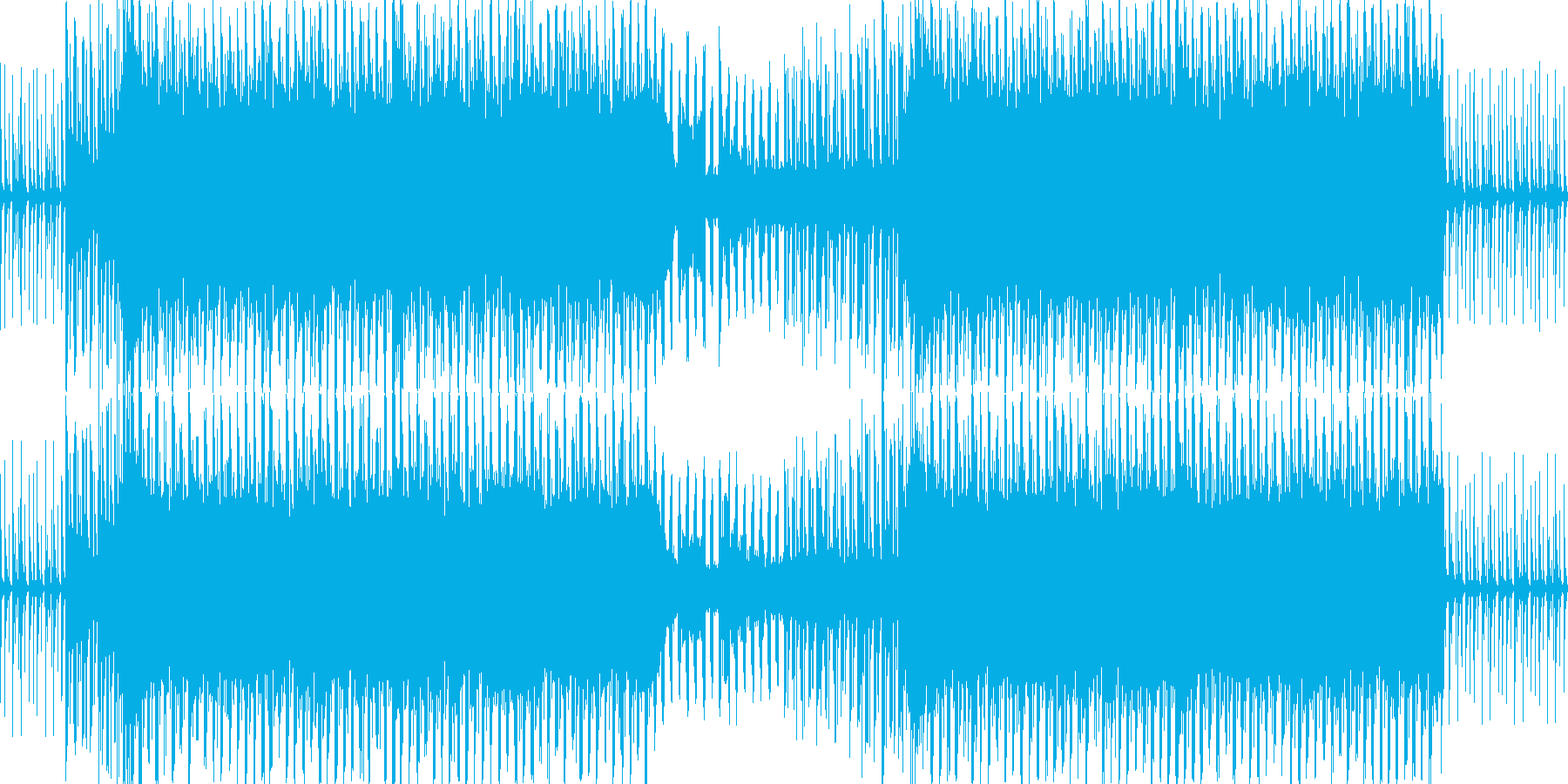 キャッチーで明るいEDMの再生済みの波形