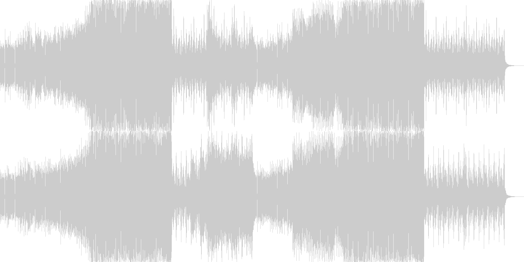 サイバーなバトル曲 頭脳戦の未再生の波形