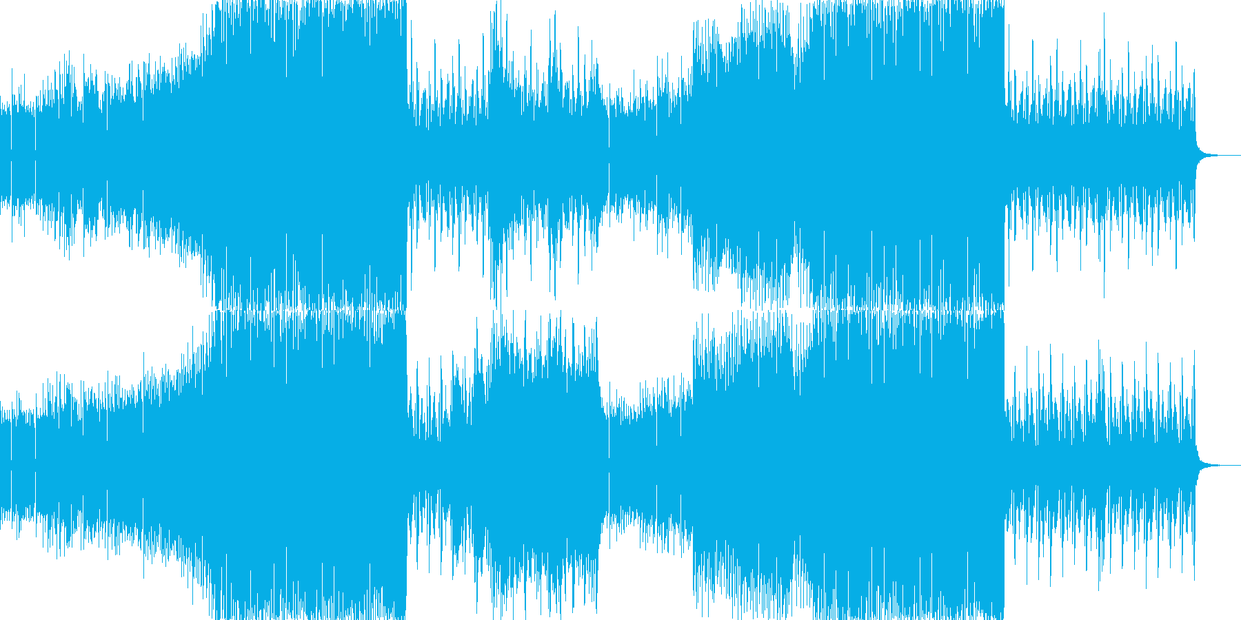 サイバーなバトル曲 頭脳戦の再生済みの波形