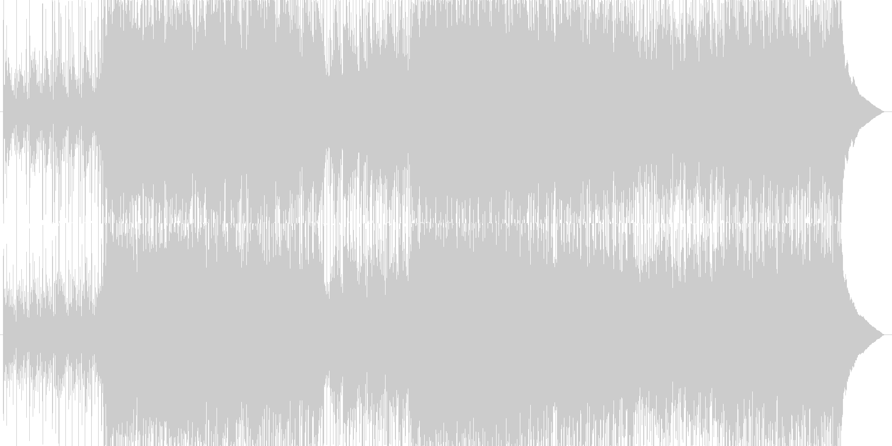 【ピアノ・ロック】映像オープニング向けの未再生の波形