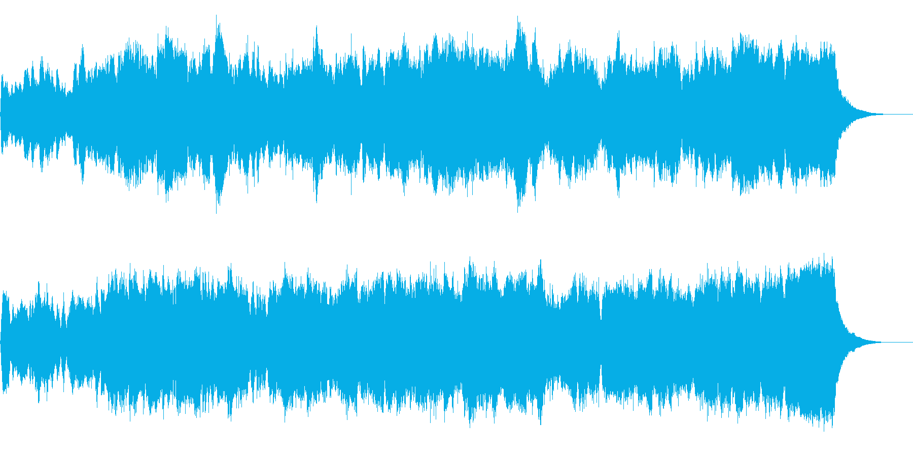 パイプオルガンのフーガ No.25の再生済みの波形