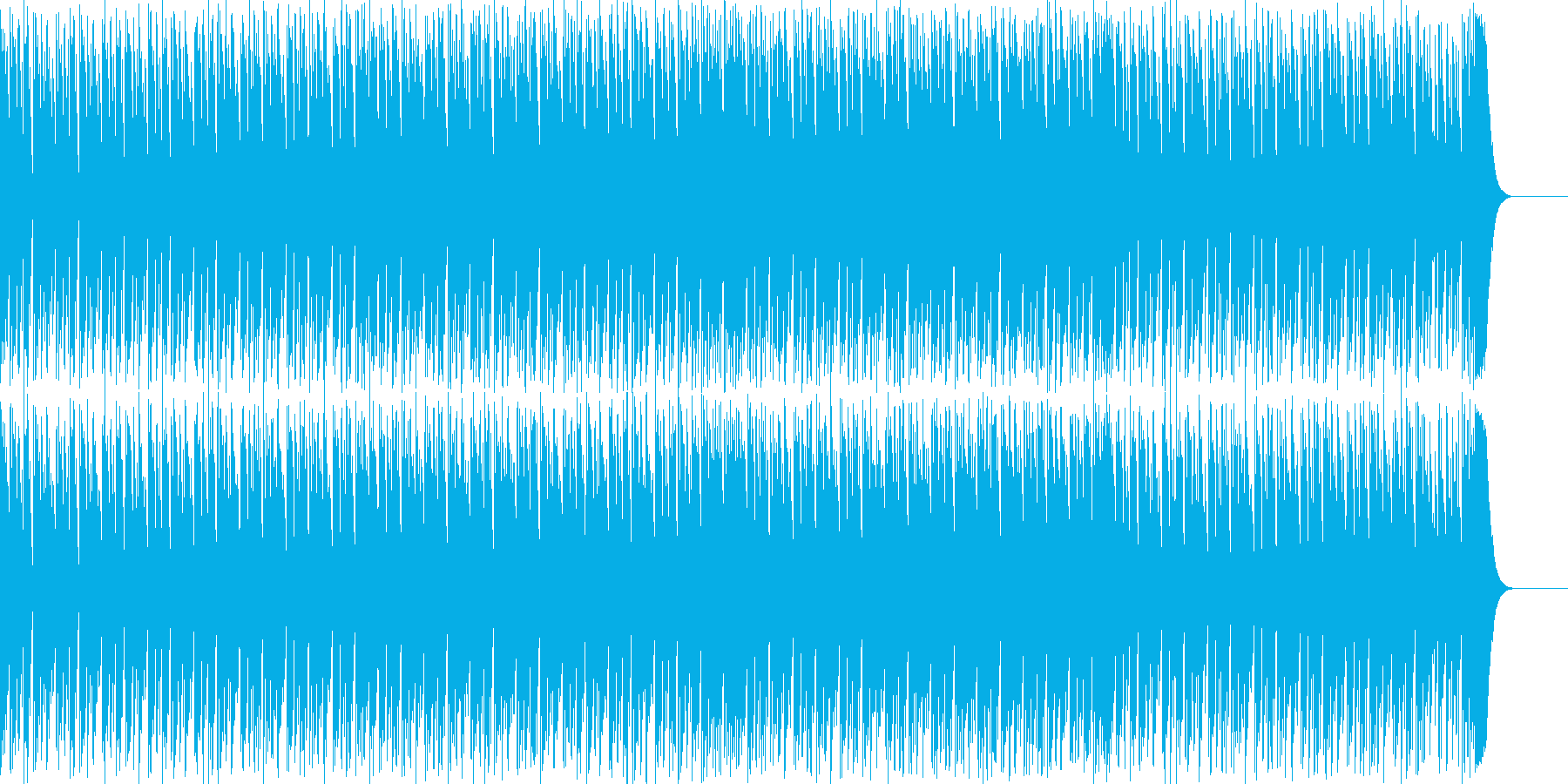 ループがしやすいミニマルテクノの再生済みの波形