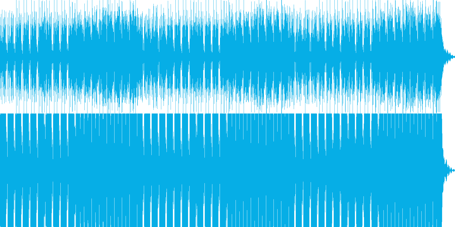 リズム主体のダークなBGMです。の再生済みの波形