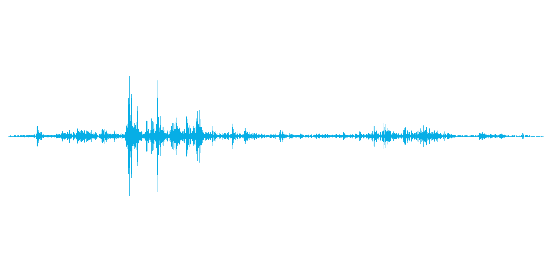 【wav】封筒に書類を出入れする音_02の再生済みの波形