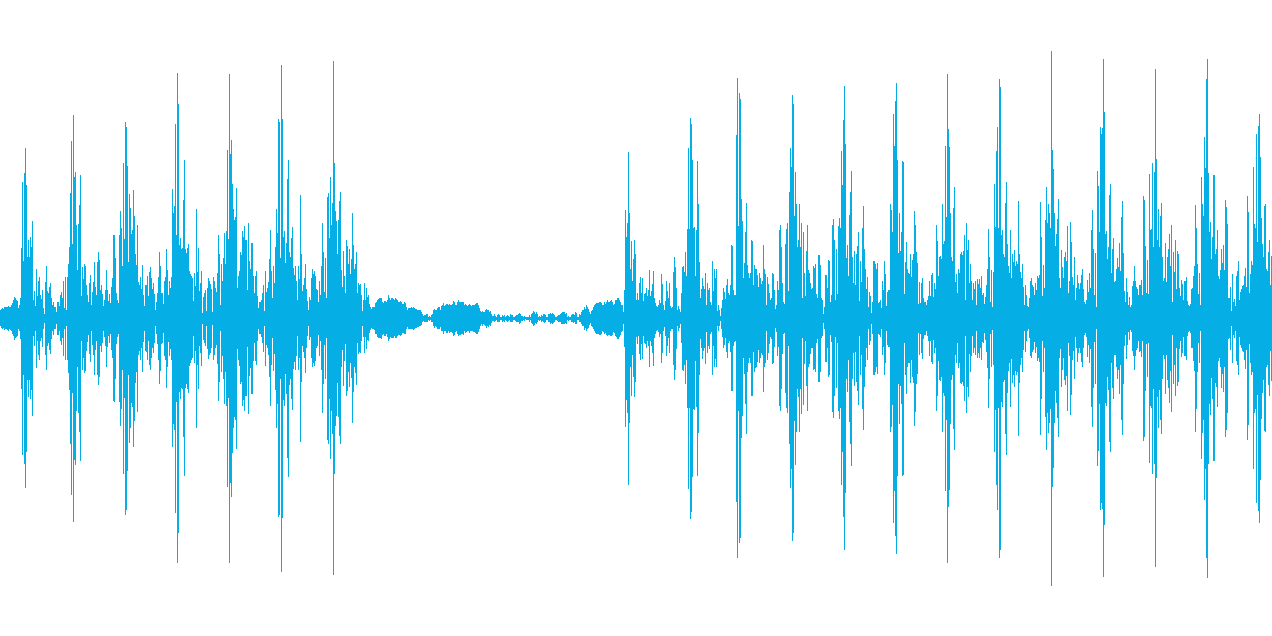 不正解音の再生済みの波形