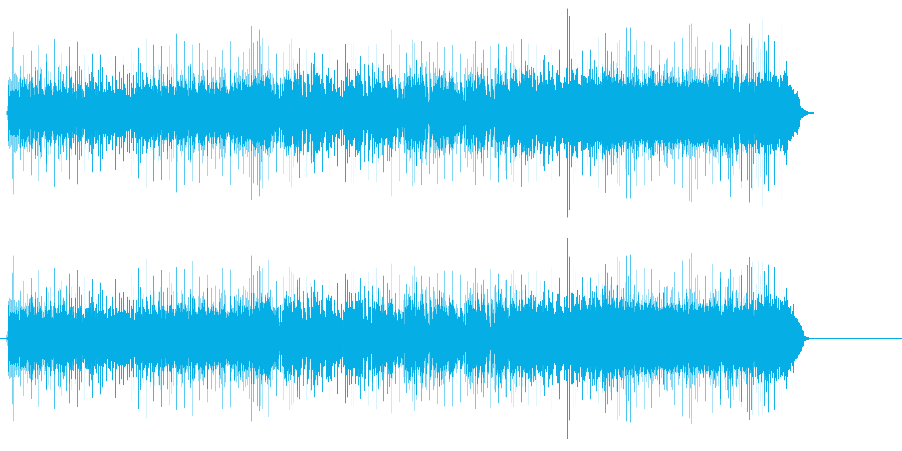 ギターの余韻が強烈な鋭角的スピードメタルの再生済みの波形
