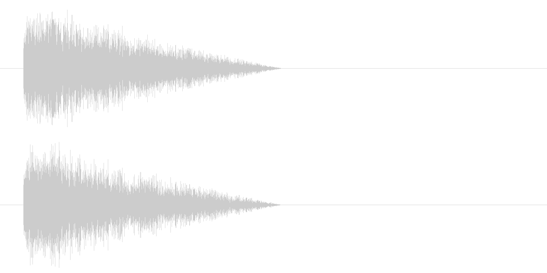 攻撃音の未再生の波形
