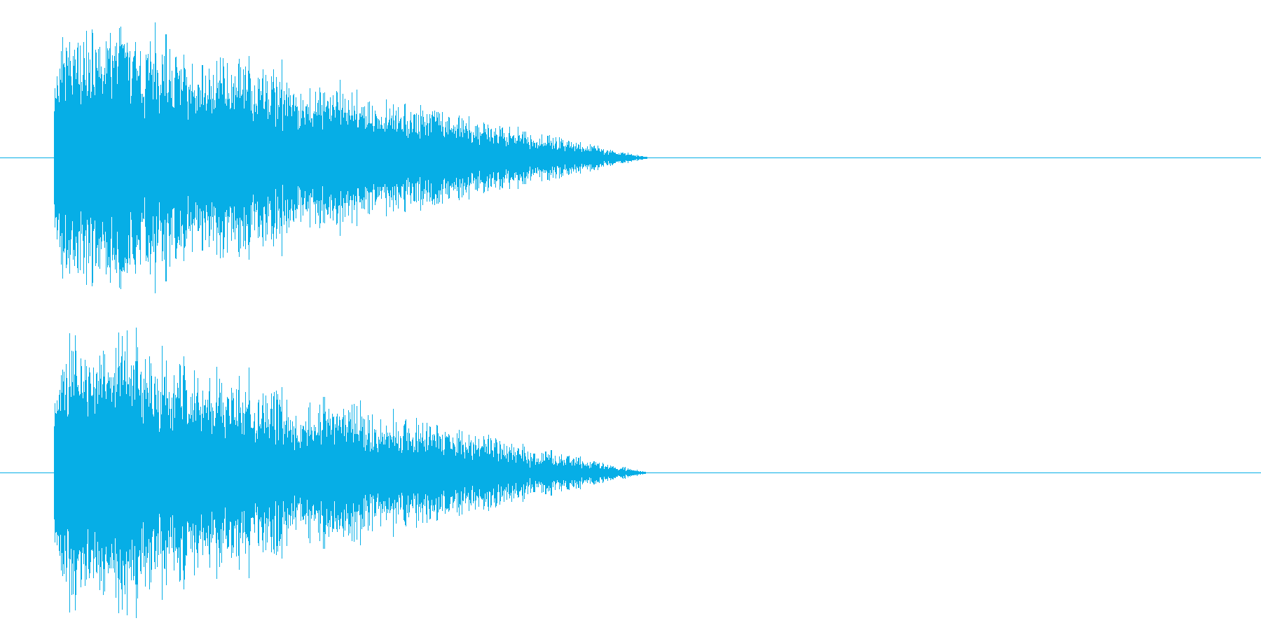 攻撃音の再生済みの波形