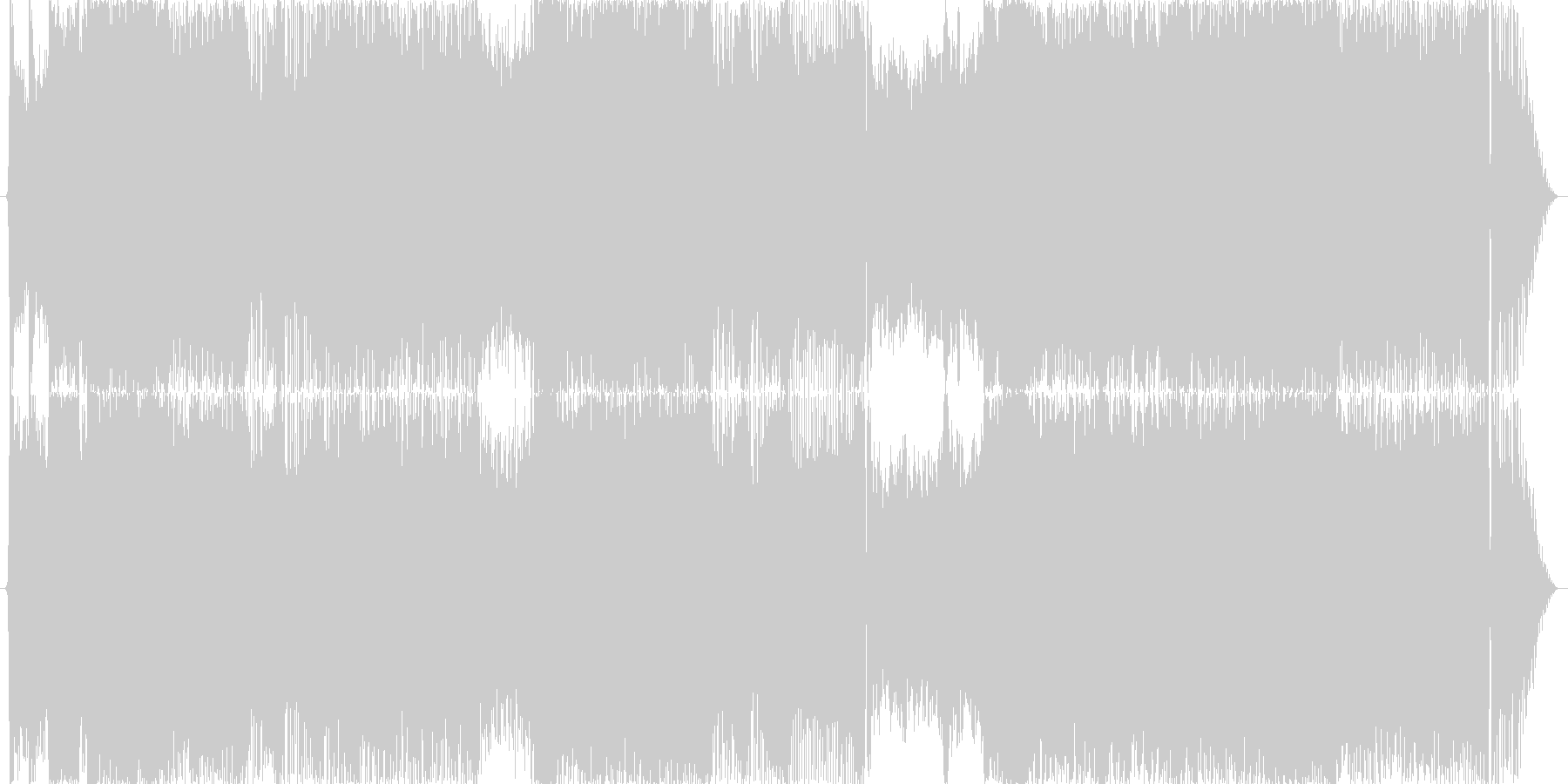 映画音楽などに使える疾走感のある壮大な曲の未再生の波形