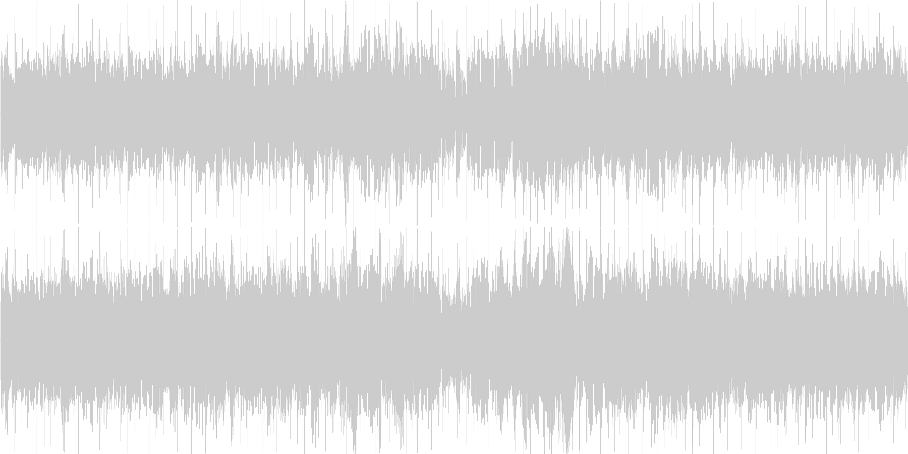 電子的な音で繰り返される楽曲です。の未再生の波形