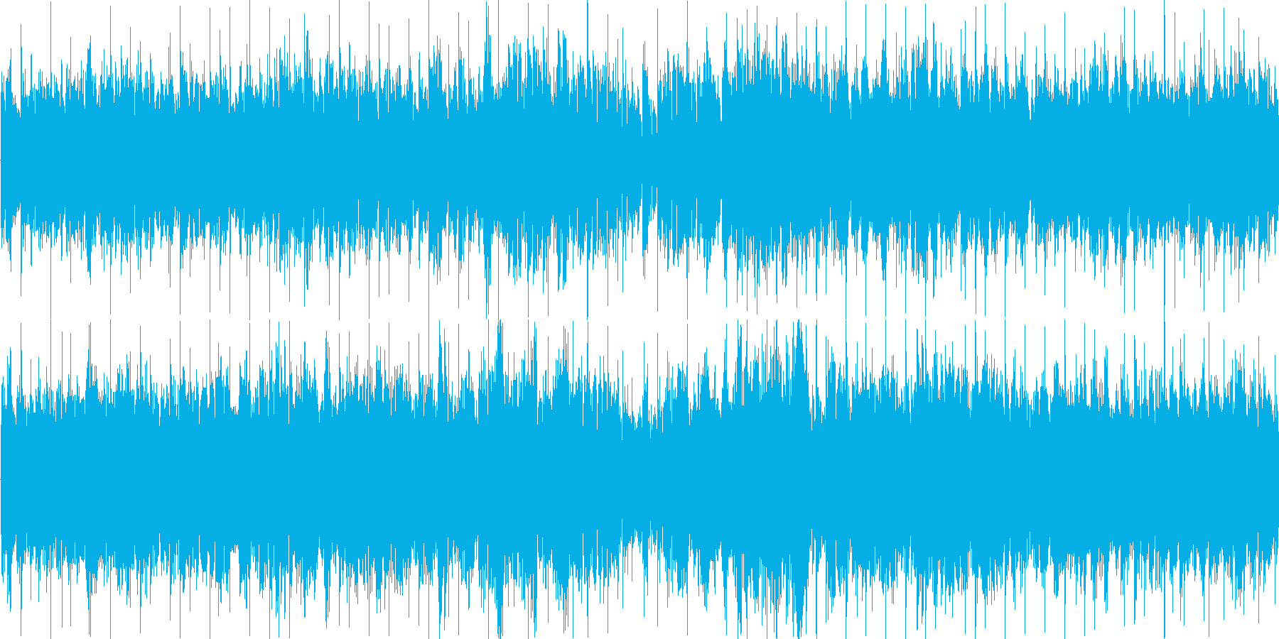 電子的な音で繰り返される楽曲です。の再生済みの波形