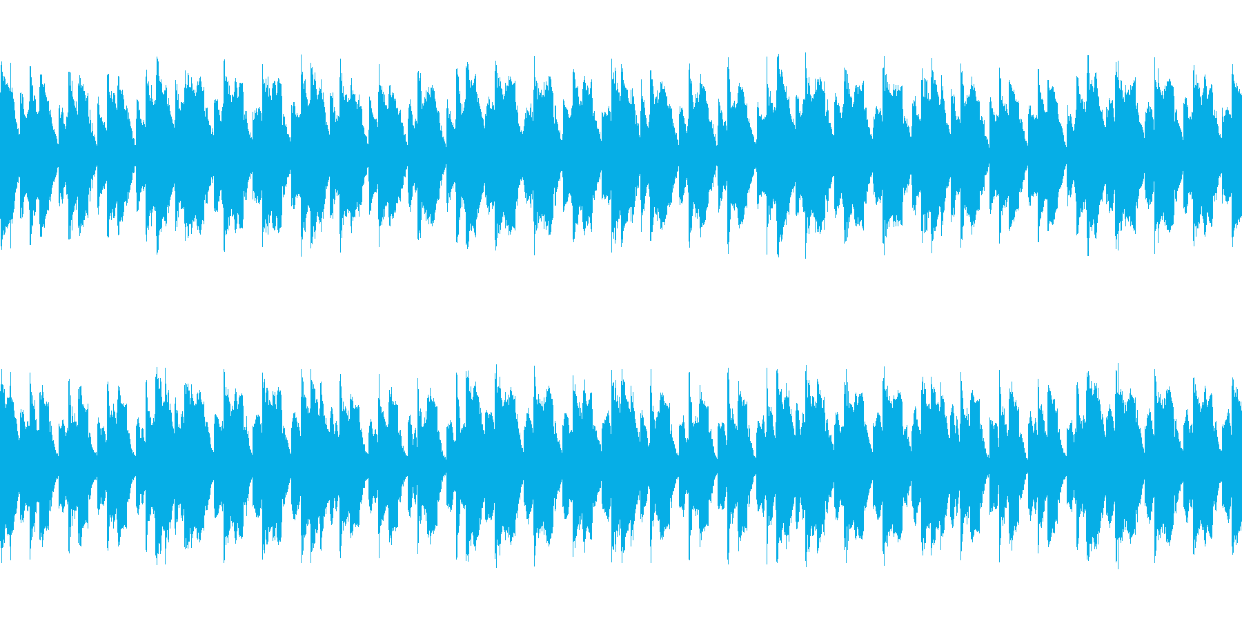 ホラーゲームなどのタイトル画面に合う曲の再生済みの波形