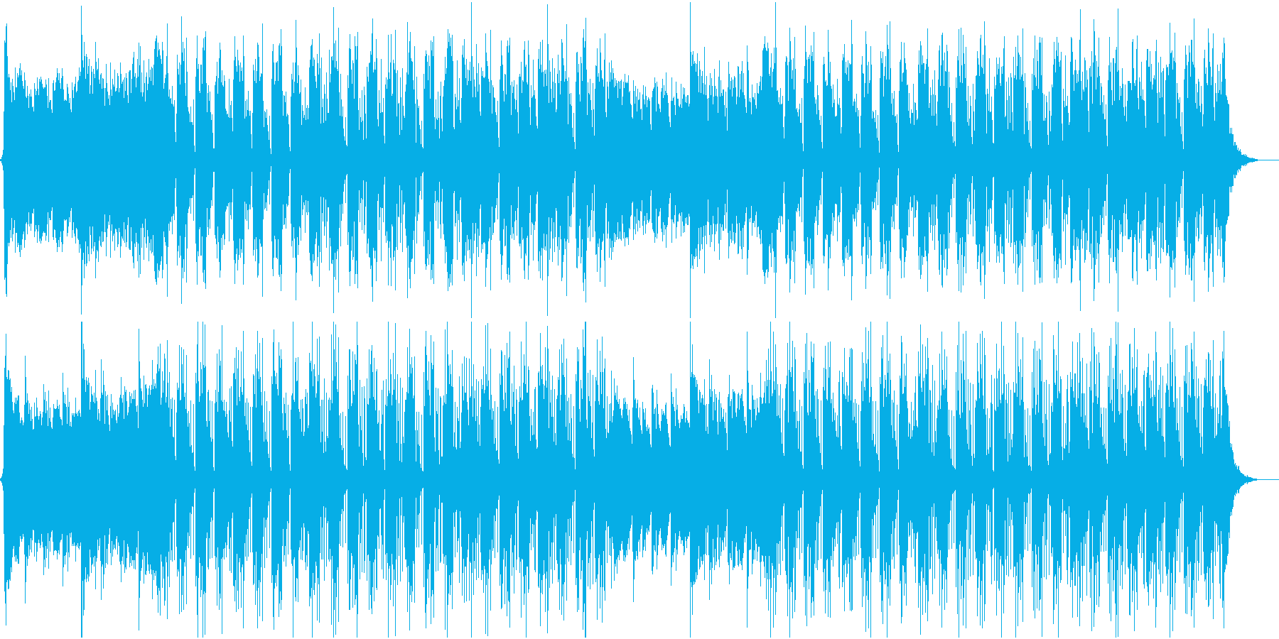 フューチャーベース風切ない曲ですの再生済みの波形