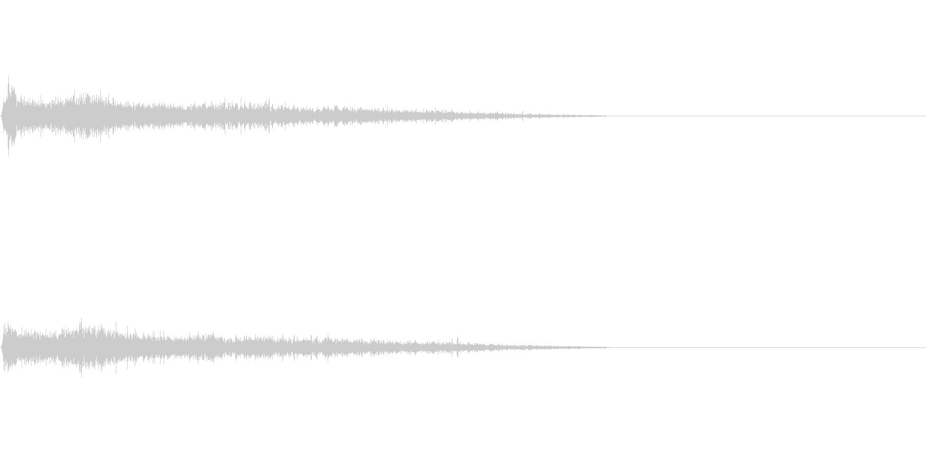 Dマイナー インパクト音 衝撃音の未再生の波形