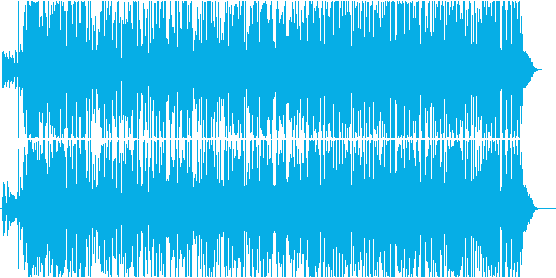R&B系ミディアムバラードのBGMの再生済みの波形