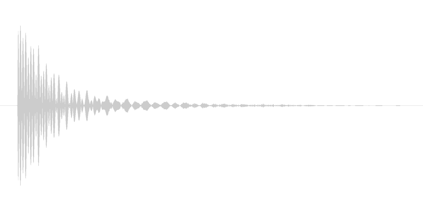 【アプリ】画面タッチした時の音「コン」の未再生の波形