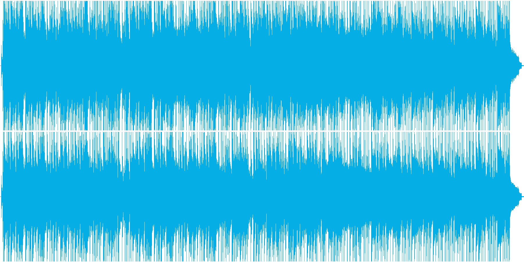 ワクワクするブリティッシュロックの再生済みの波形