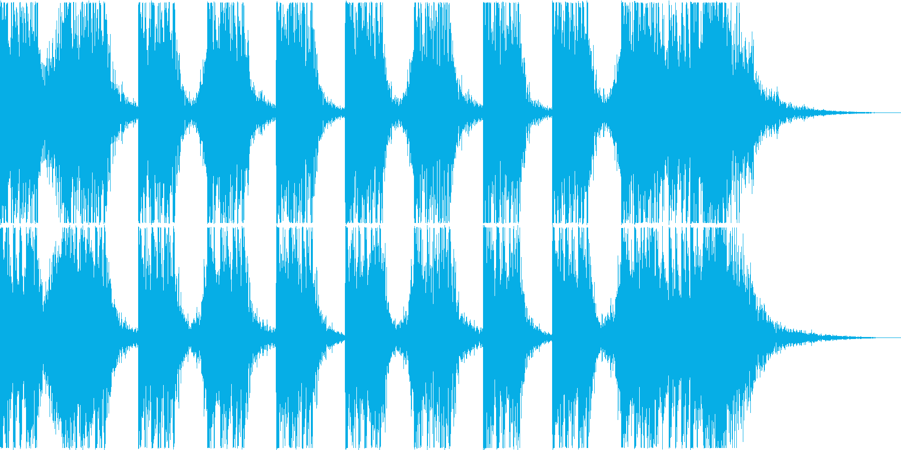 打楽器+シンセ BPM=110の再生済みの波形