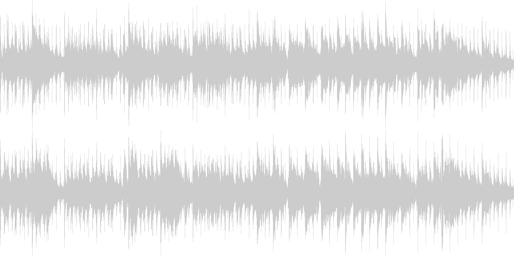 軽快でかわいい雰囲気のジャジーな曲の未再生の波形