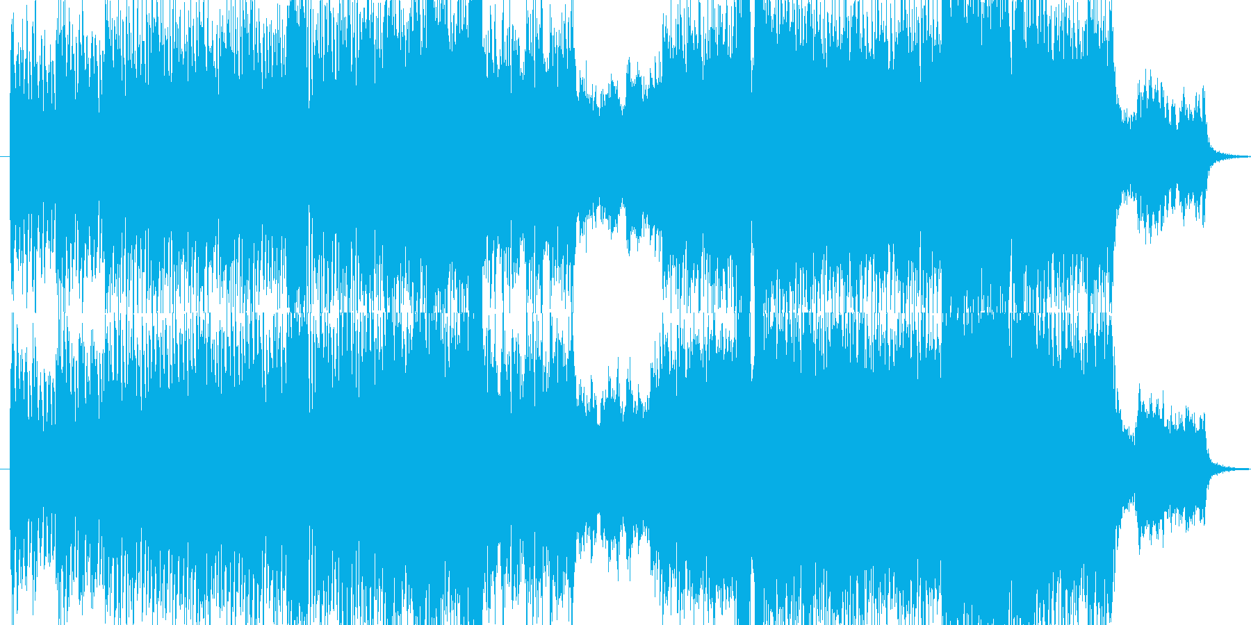 切ない旋律のオーケストラ調戦闘曲の再生済みの波形