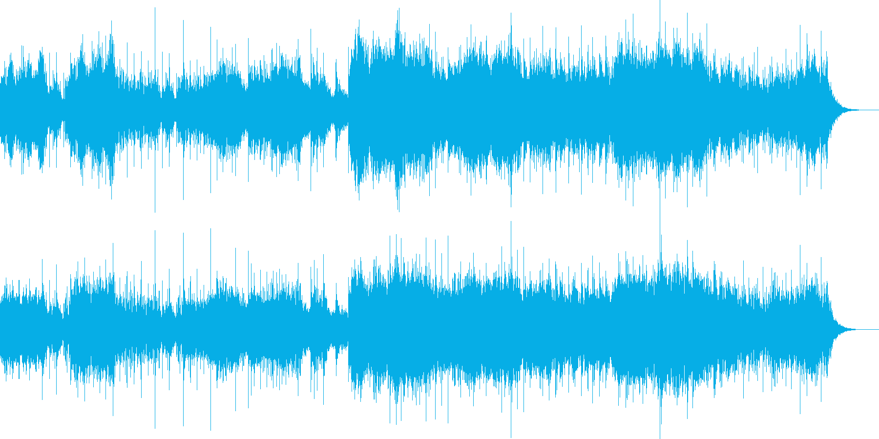 シリアスな映像音楽の再生済みの波形