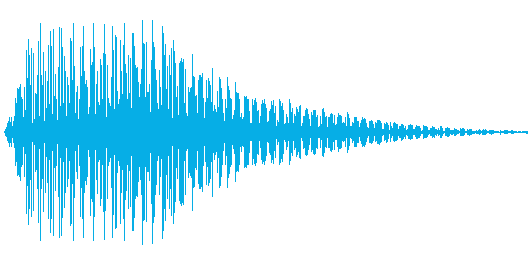 汎用的なシステム音(ピャッの再生済みの波形