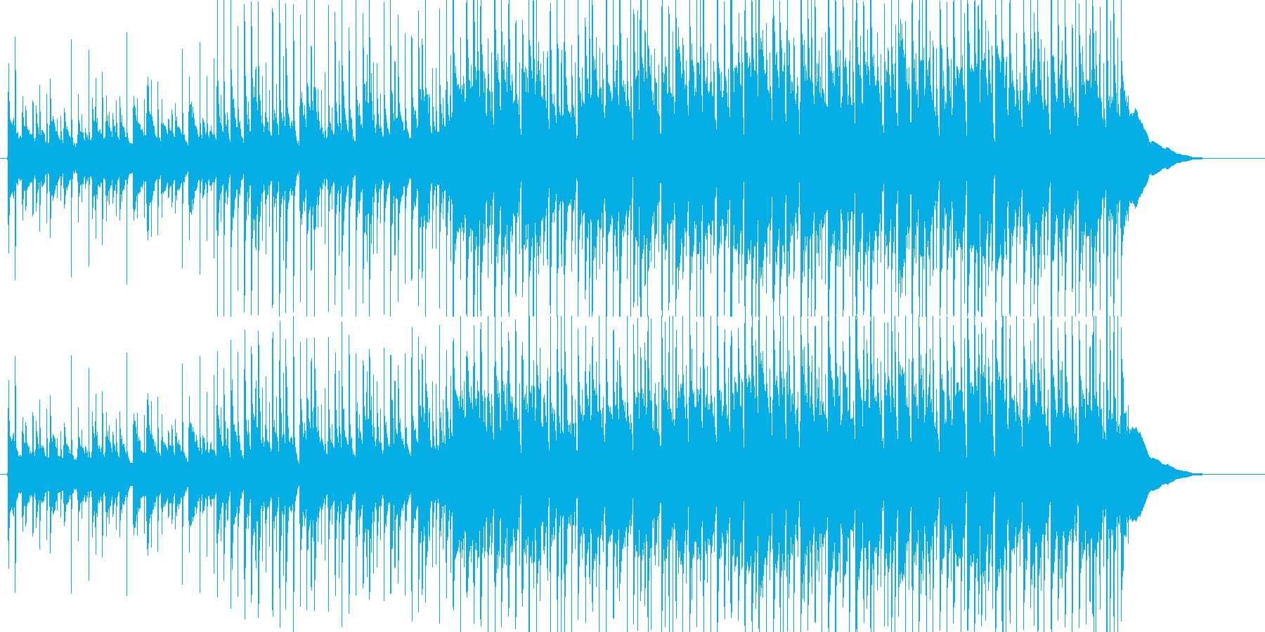 三線を用いたのんびり沖縄風ポップの再生済みの波形