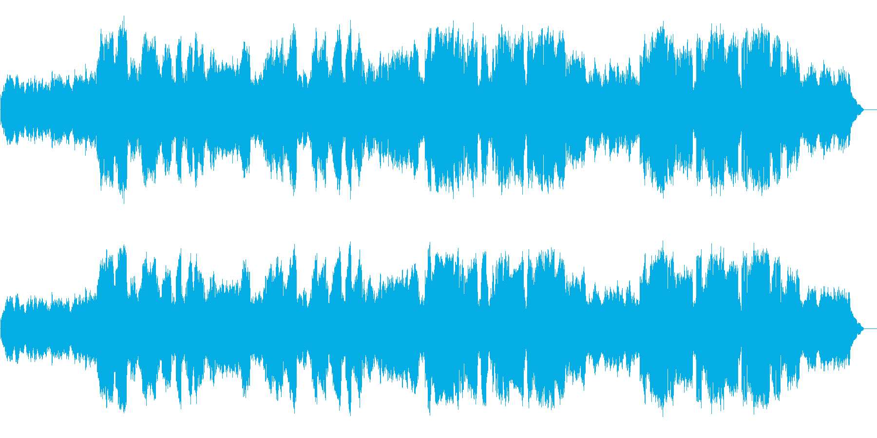 静かな場所でのBGMに向く楽曲です。鼻…の再生済みの波形