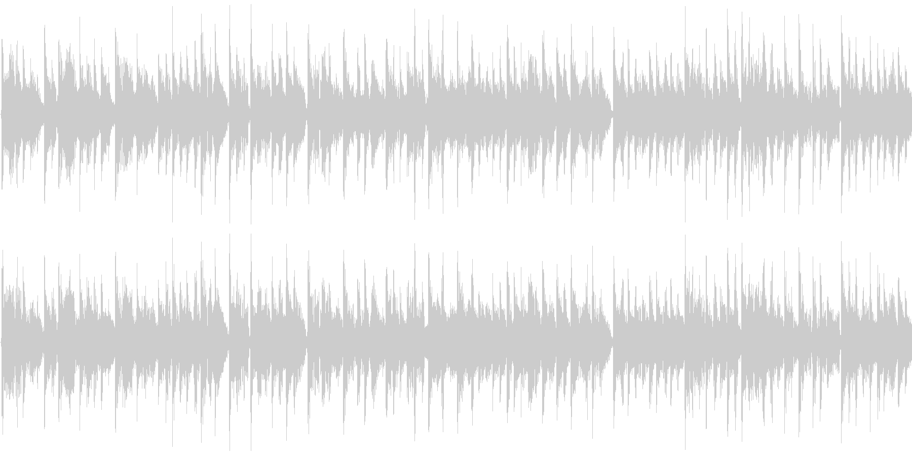 ハウス系のドラムを強調した楽曲です。の未再生の波形