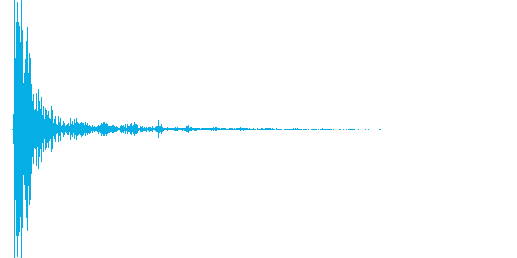 ドスッ+ビィーン!(矢が刺さる音、低め)の再生済みの波形