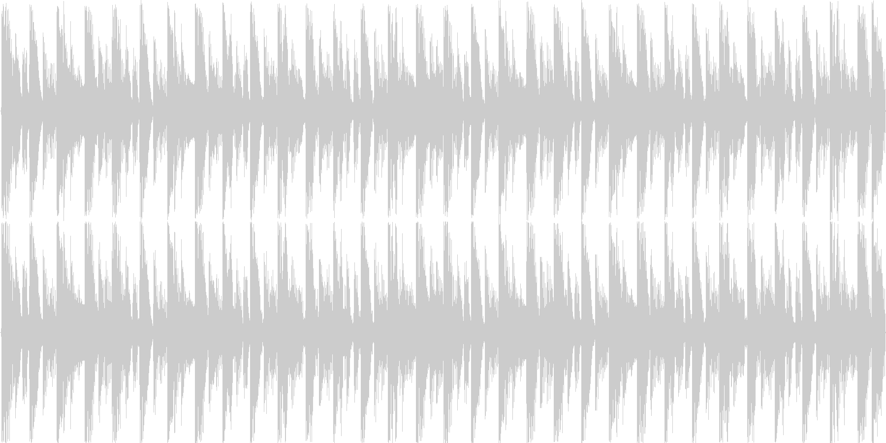 ハウスのリズムを基本にした楽曲です。の未再生の波形
