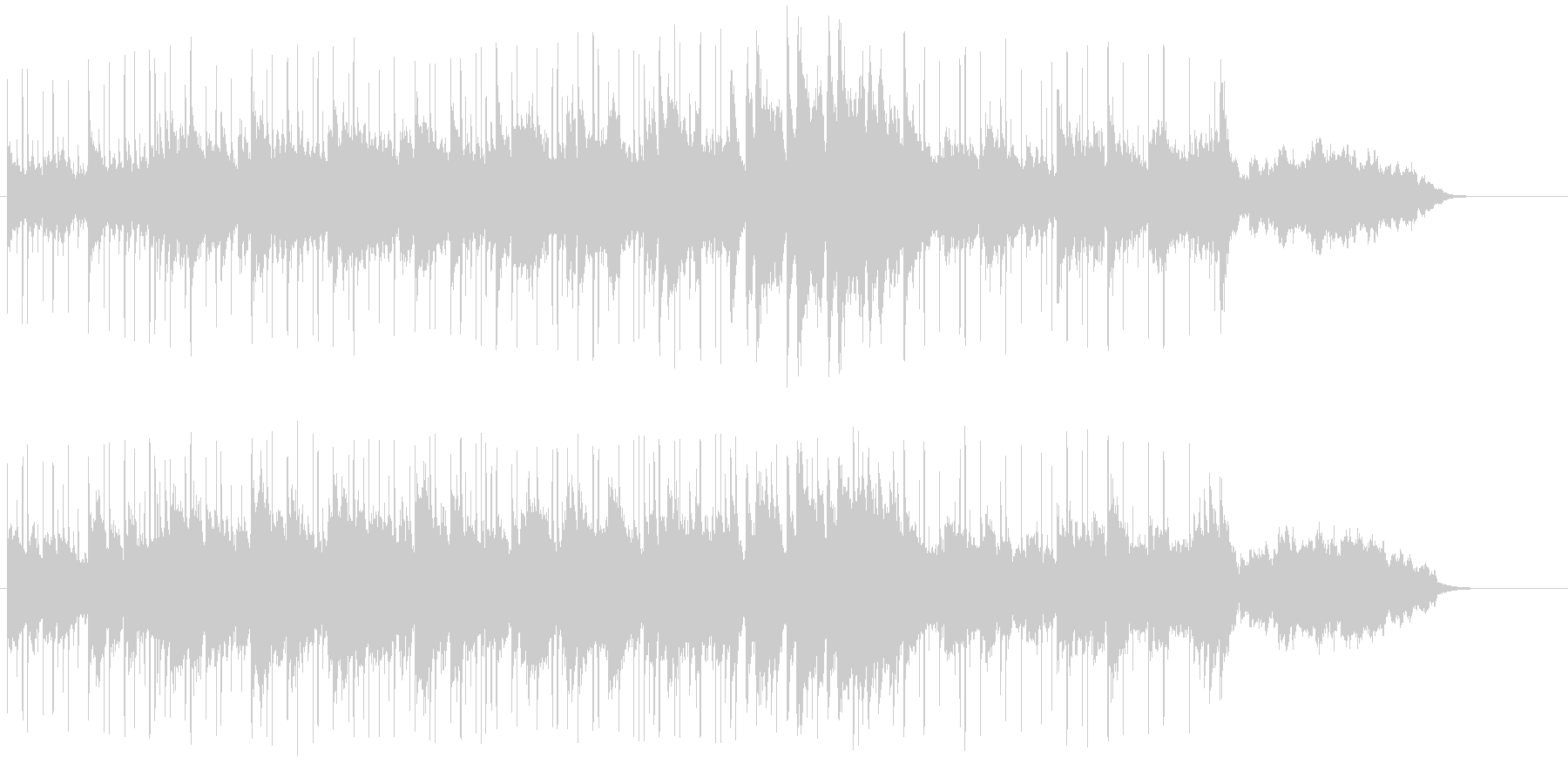 ハーバーが似合うロマンチックな音楽の未再生の波形