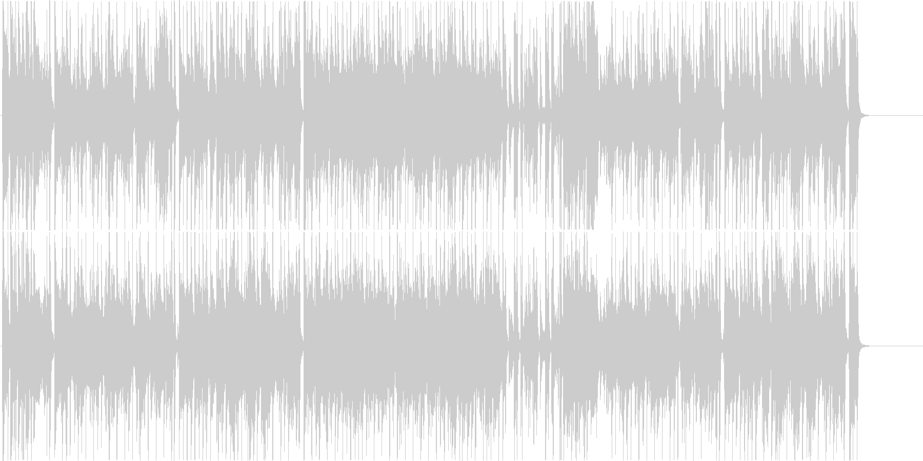 ジャズ風のまったりしたBGM。の未再生の波形