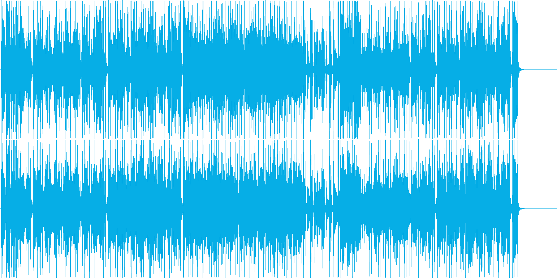 ジャズ風のまったりしたBGM。の再生済みの波形