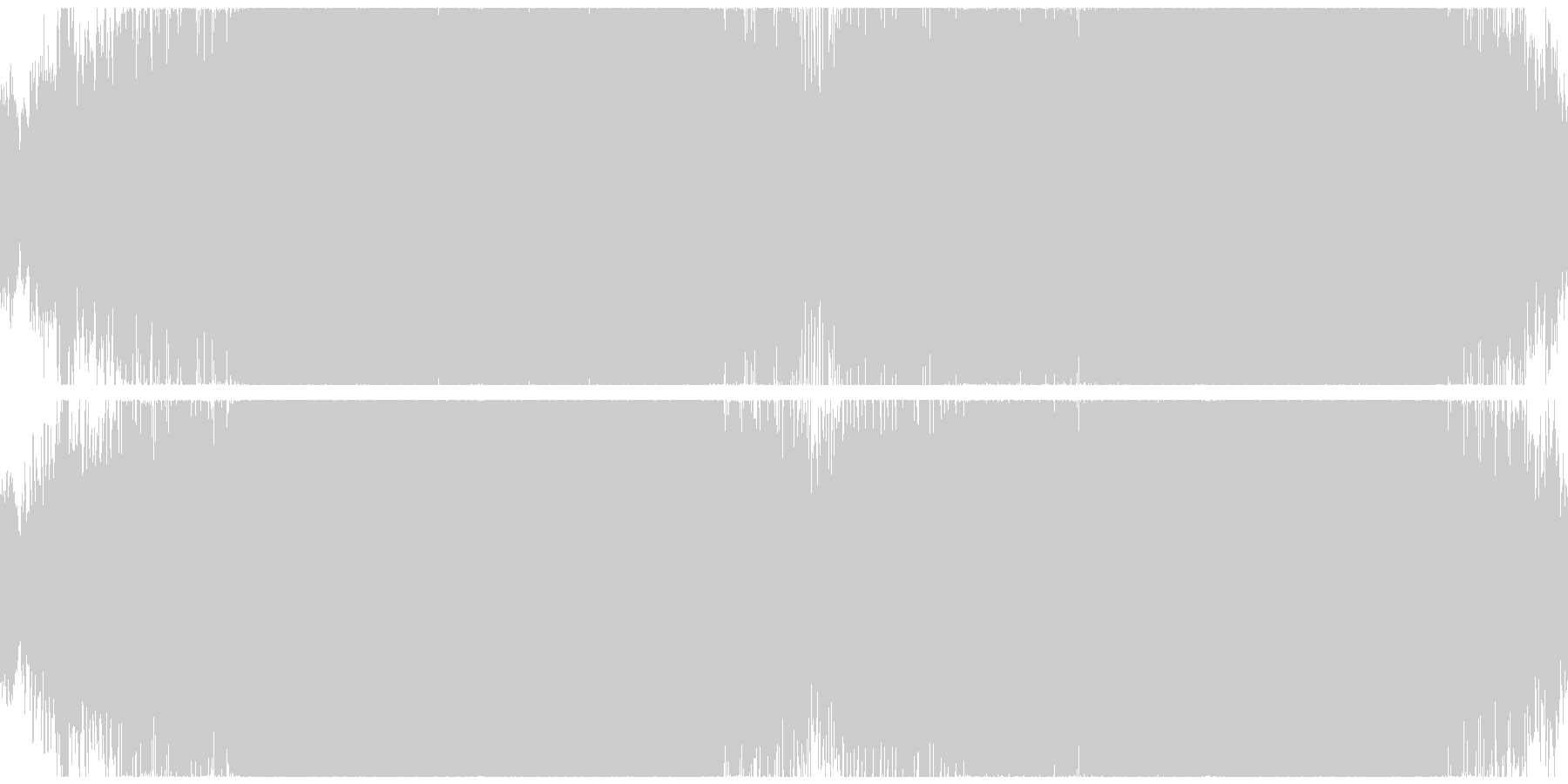 おしゃれなラウンジ・ハウス・ループ◯の未再生の波形