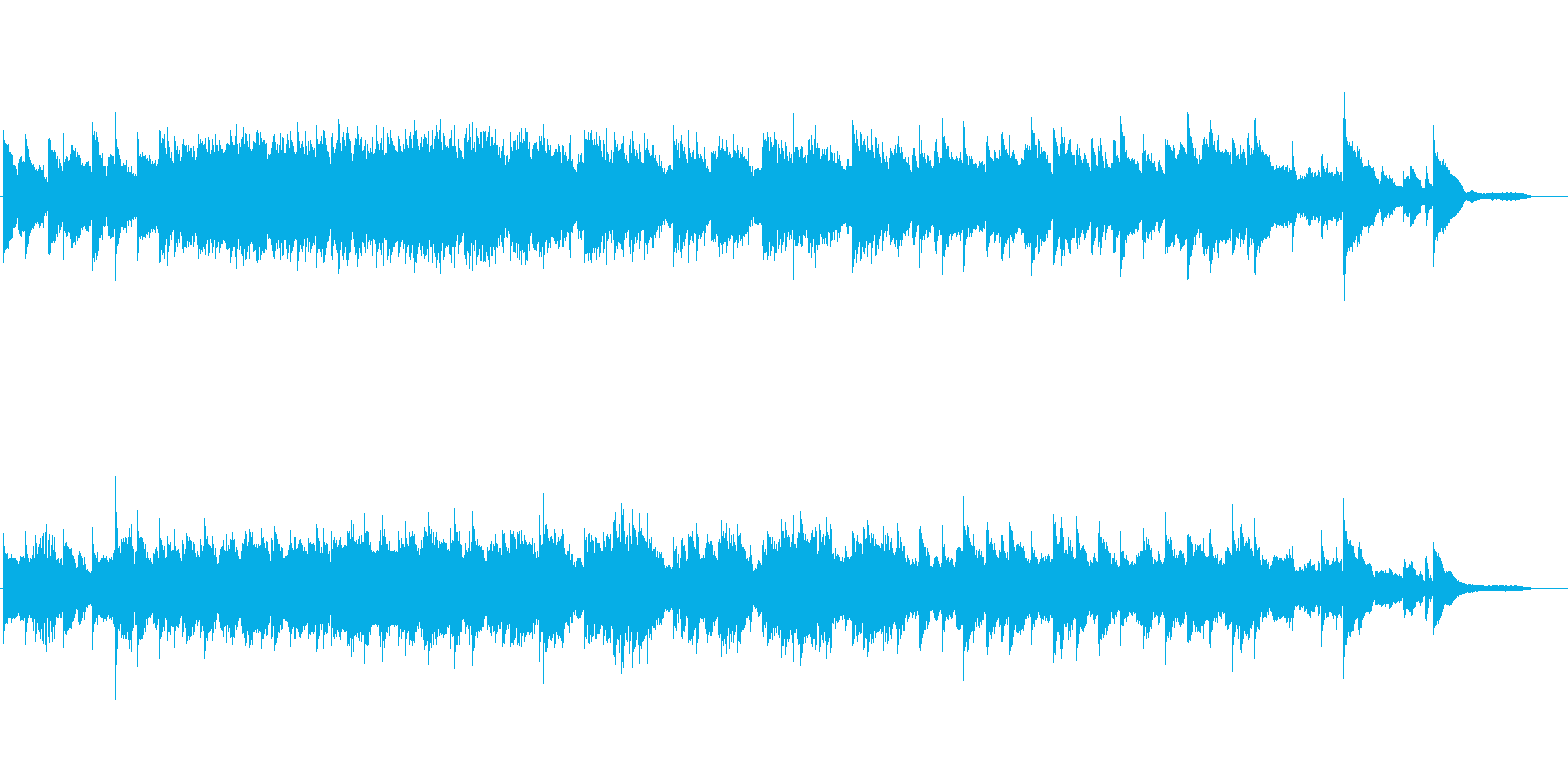 神秘的、和風な深い森をイメージした曲の再生済みの波形