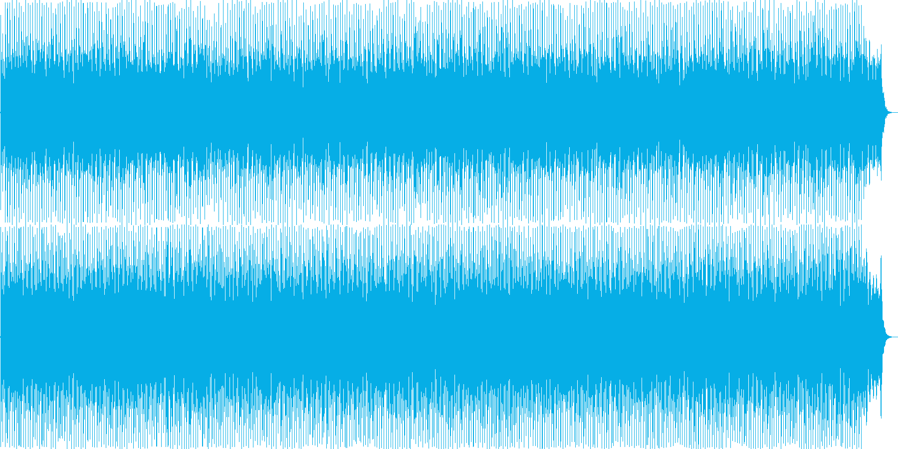 鐘の音の弾むようなポップス曲の再生済みの波形