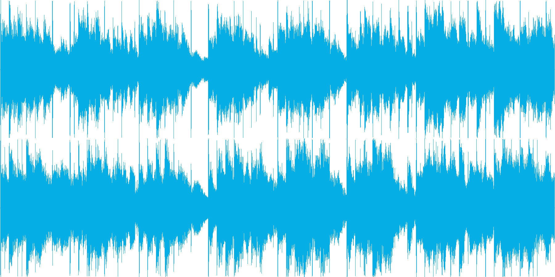 リズミックなイメージをした楽曲です。の再生済みの波形