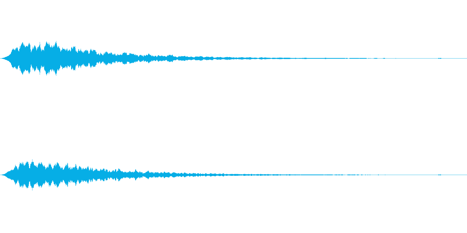 恐怖感を演出する電子音です。の再生済みの波形
