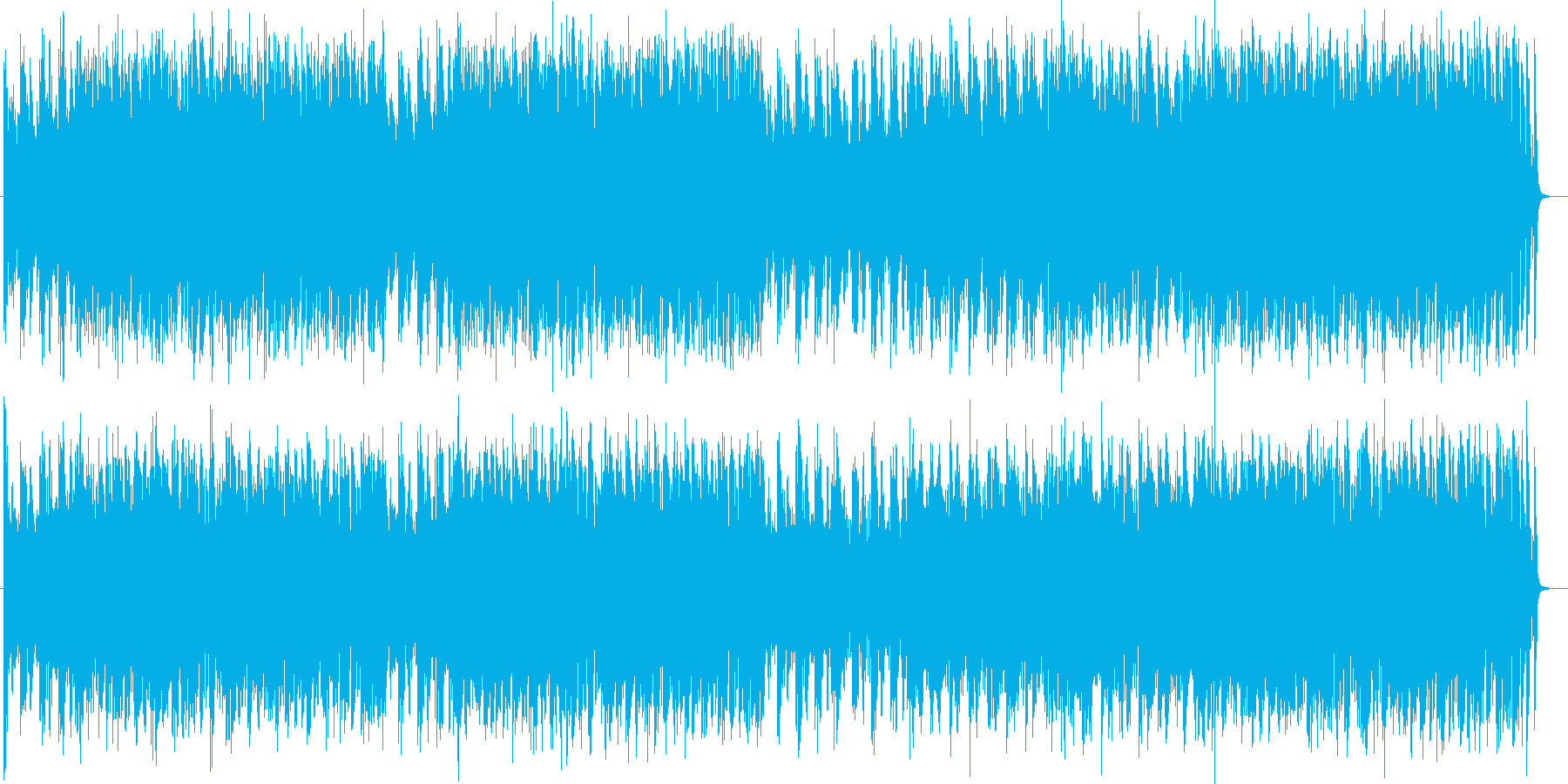 近未来的でメロデアスなシンセメインの曲の再生済みの波形