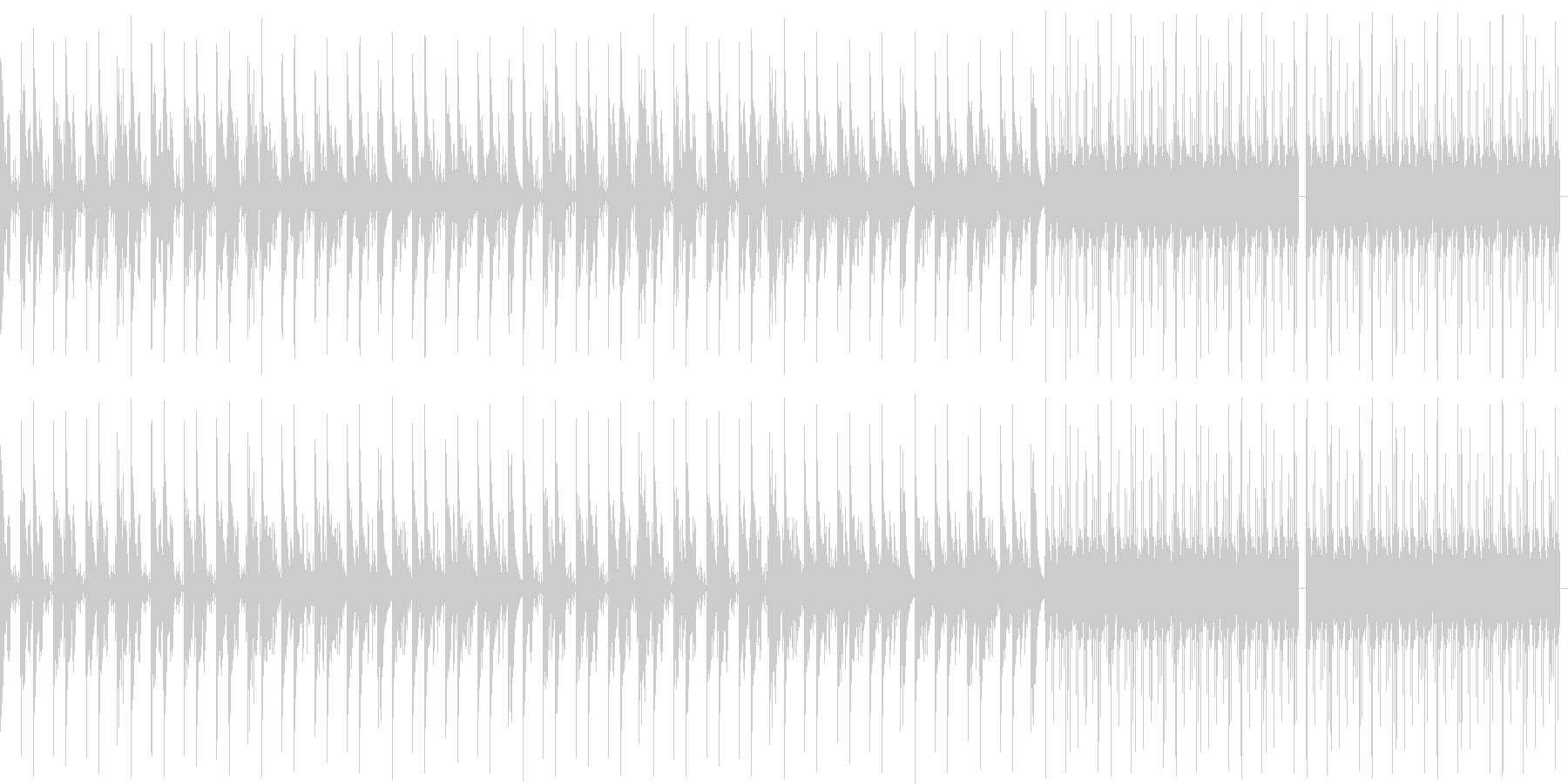 148bpm、Ab-min、不思議な感じの未再生の波形