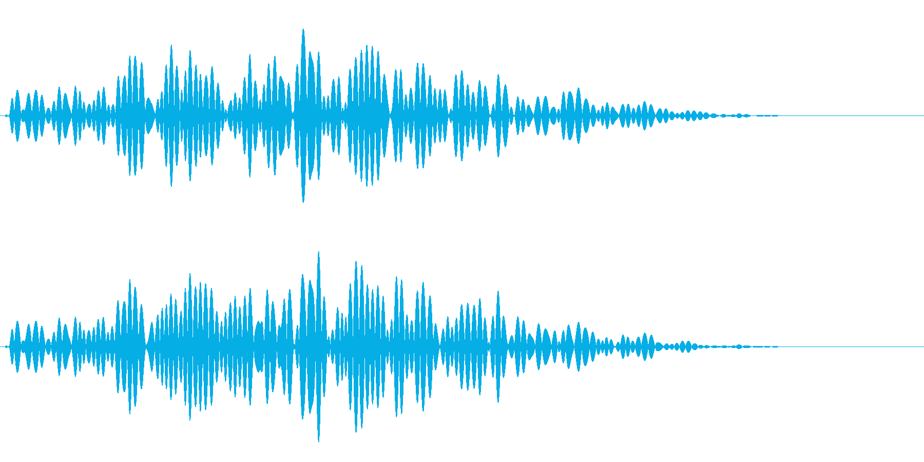 ハンマーを投げるような音です。の再生済みの波形