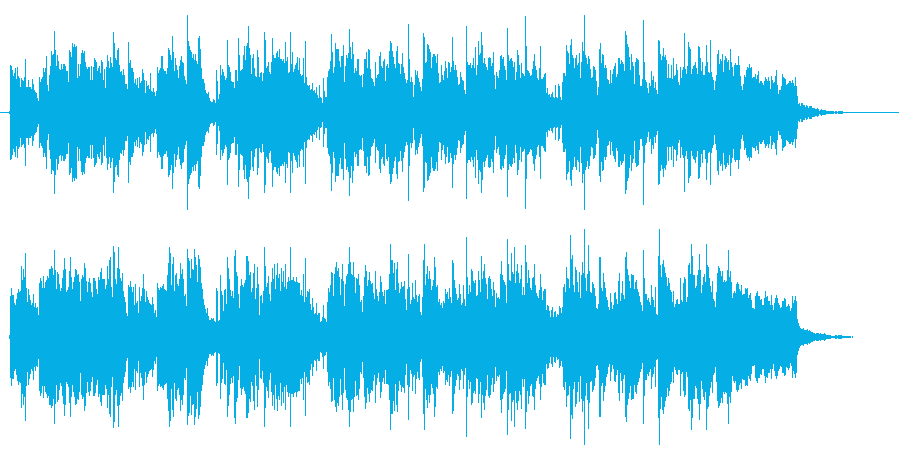 ミディアムテンポの爽やかなフルート曲の再生済みの波形