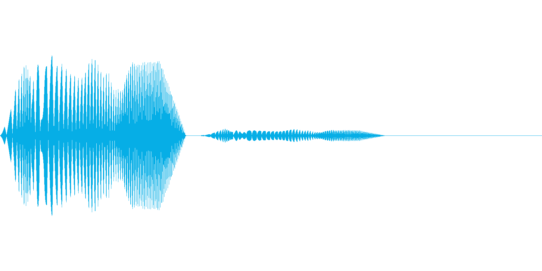 タッチ音などに使えるポワッという水泡の…の再生済みの波形