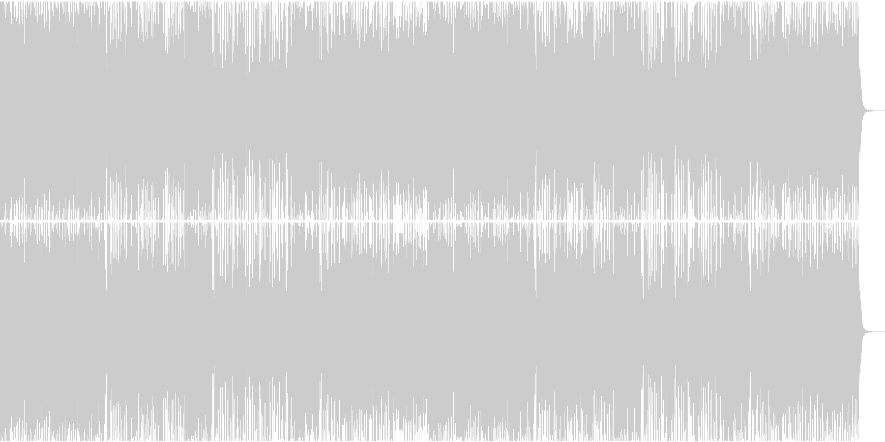 冬が近づいてきているイメージの曲の未再生の波形