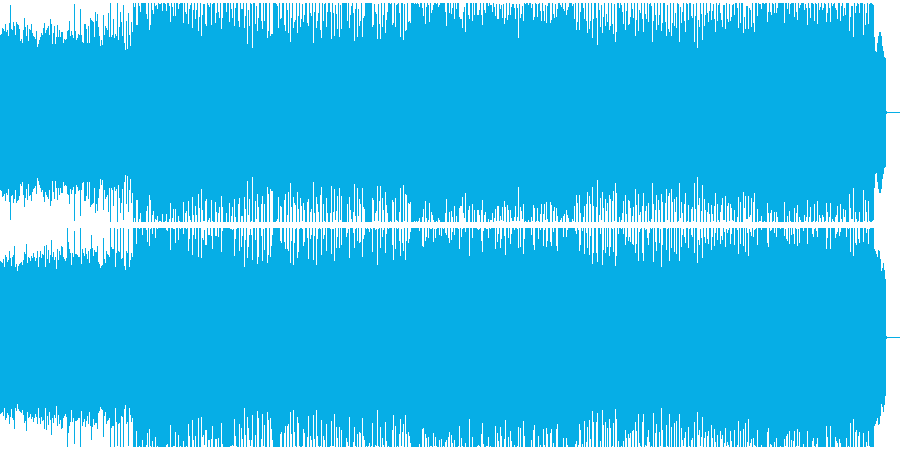 アツいリードと迫力のパワーメタル系BGMの再生済みの波形