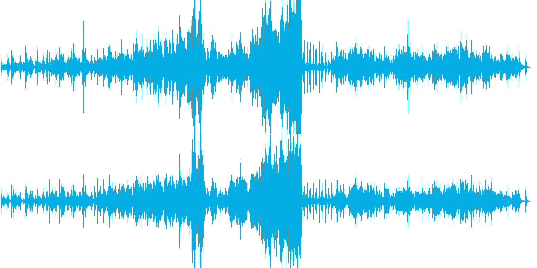 ハープとストリングスのまったり穏やか音楽の再生済みの波形