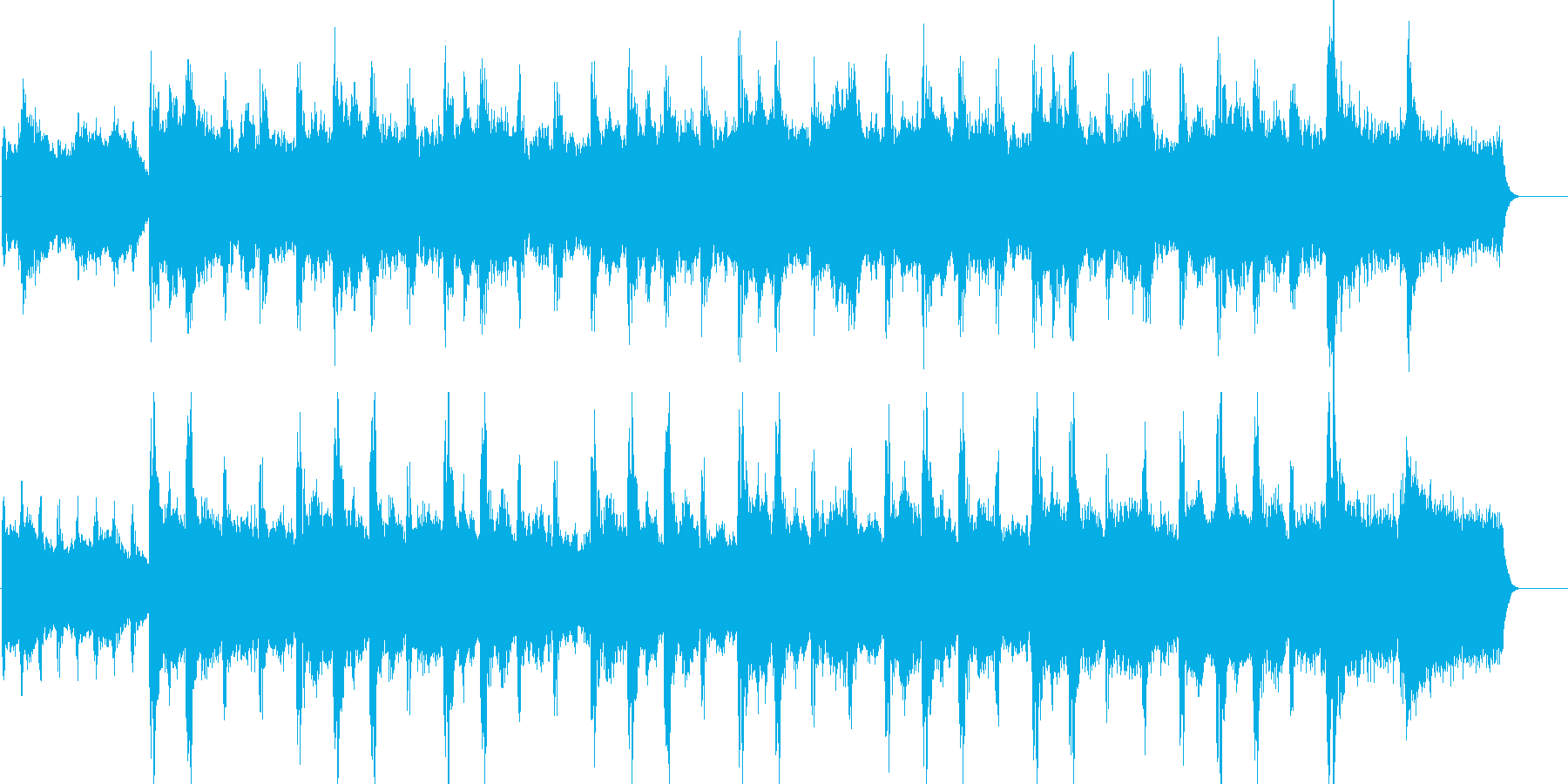 上品で優雅な雰囲気のストリングス曲の再生済みの波形