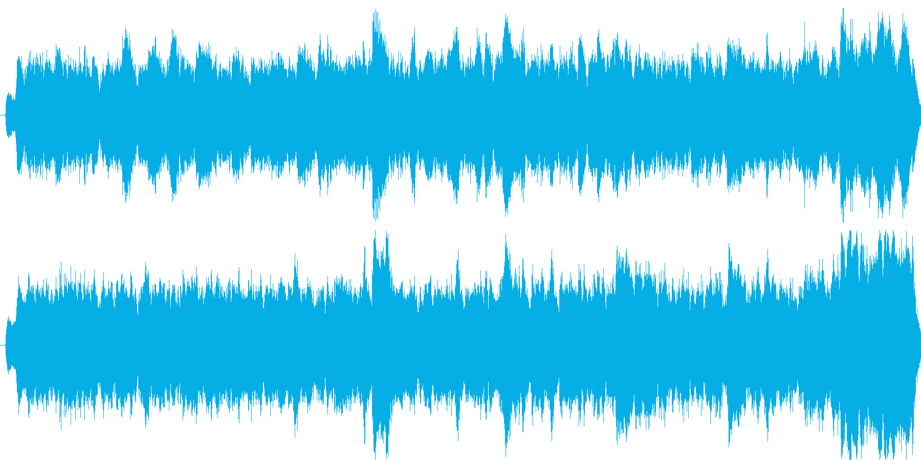 パイプオルガンの荘厳な曲です。の再生済みの波形
